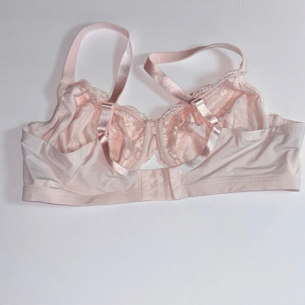 Olga‎ Signature Support Underwire Lace Bra Pink Blush Size 42C